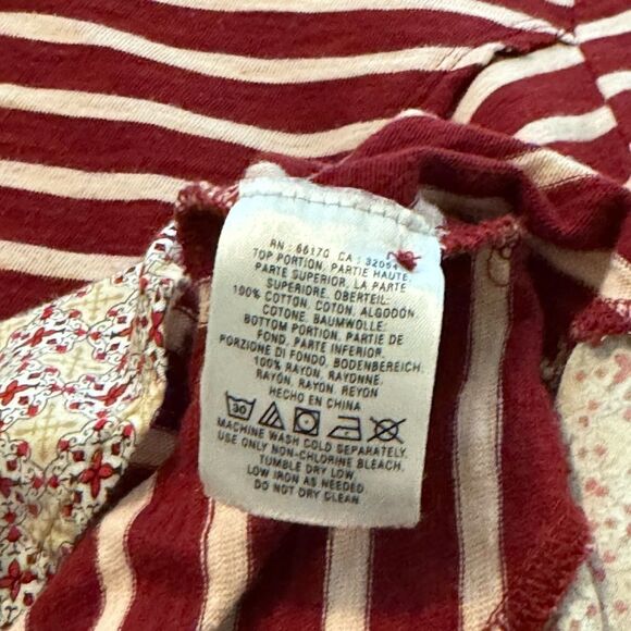 Anthropologie Red and White Striped Blouse - Picture 3 of 3